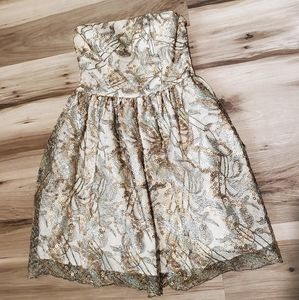 Boutique Gold Sequin Party Dress